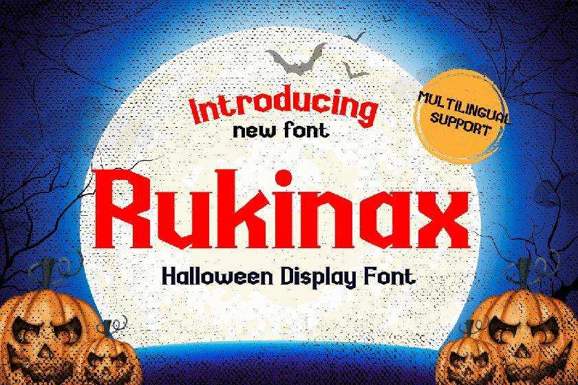 Rukinax Font sample