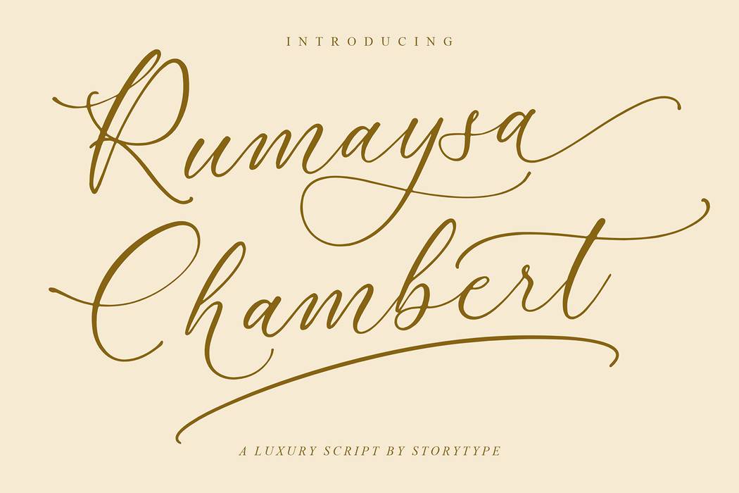 Rumaysa Chambert Font sample