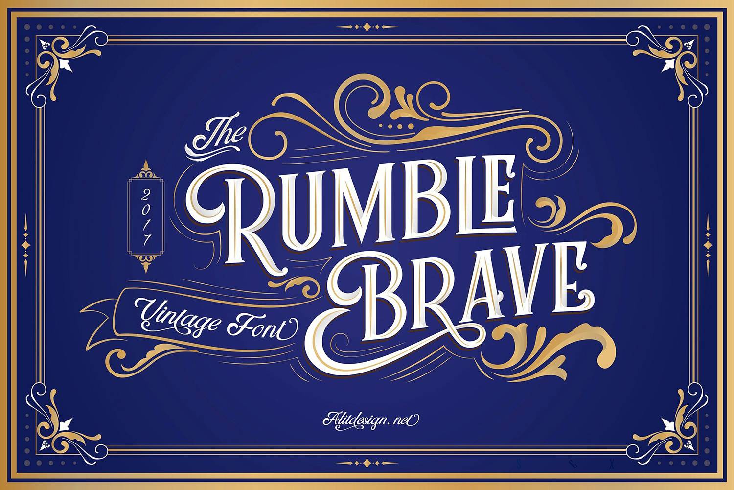 Rumble Brave Font sample