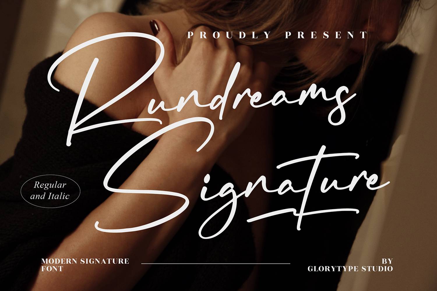 Rundreams Signature Font sample