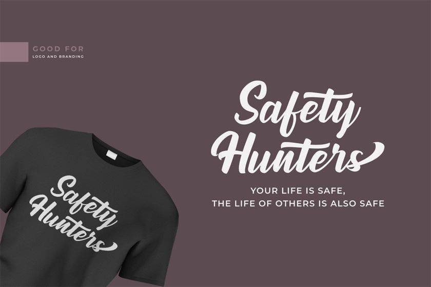 Runtage Font sample