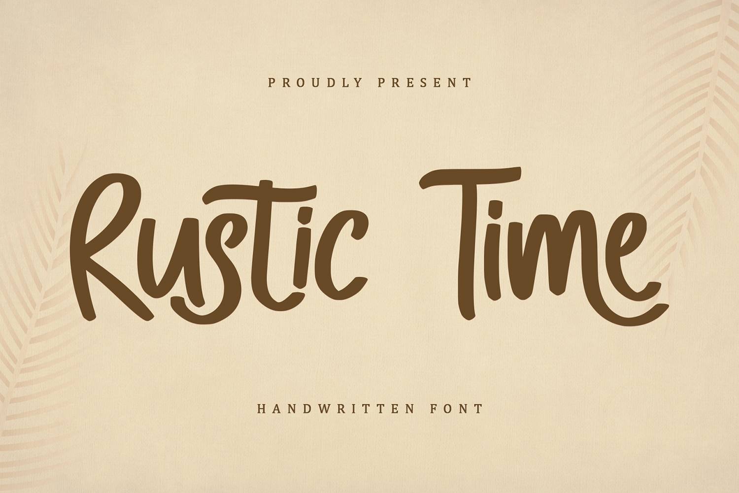 Rustic Time Font sample