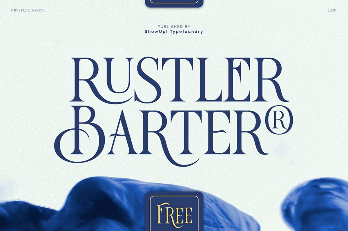 Rustler Barter Font sample