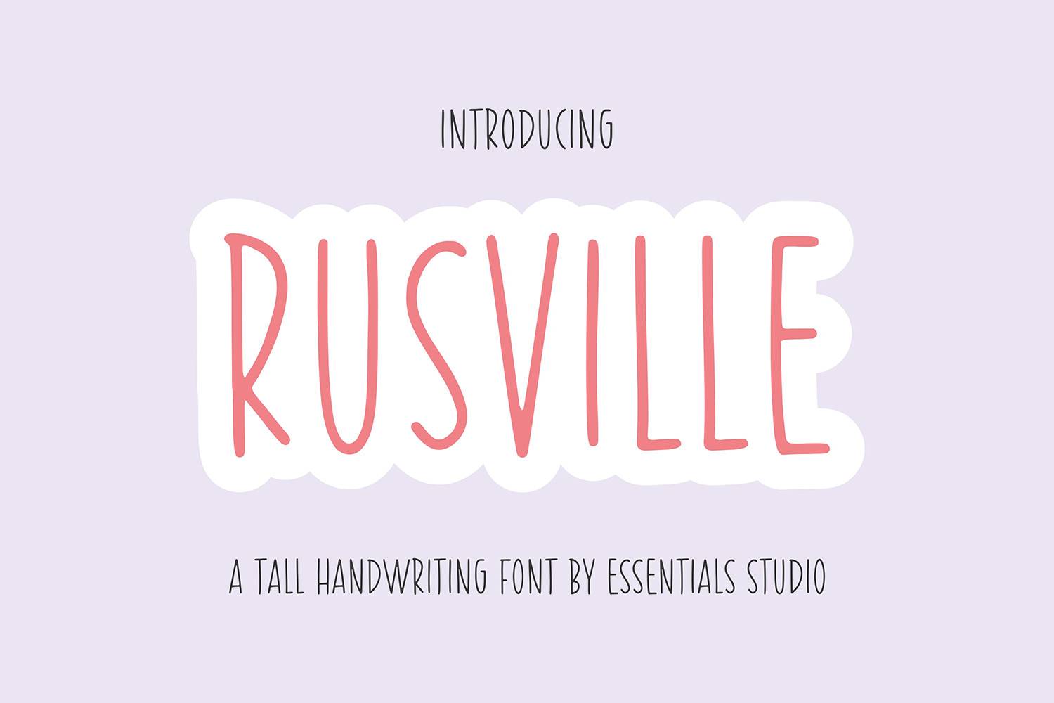 Rusville Font sample