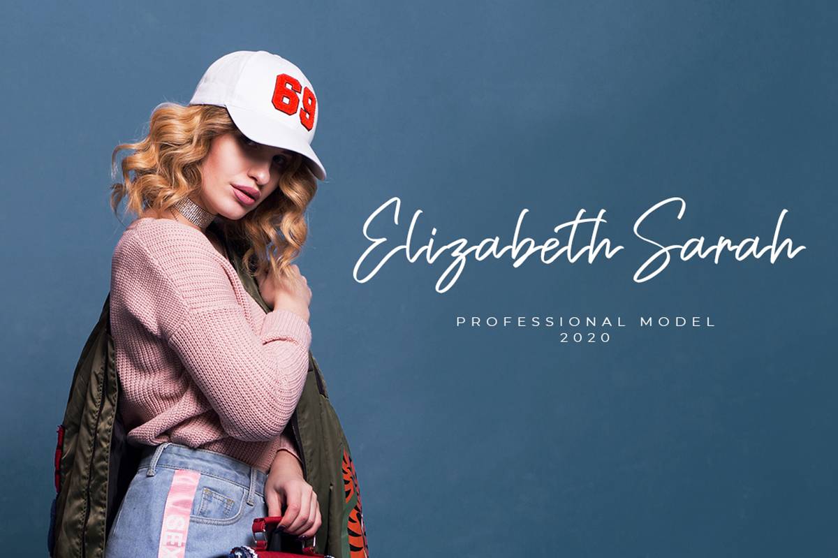 Sabrina Pamella Font sample