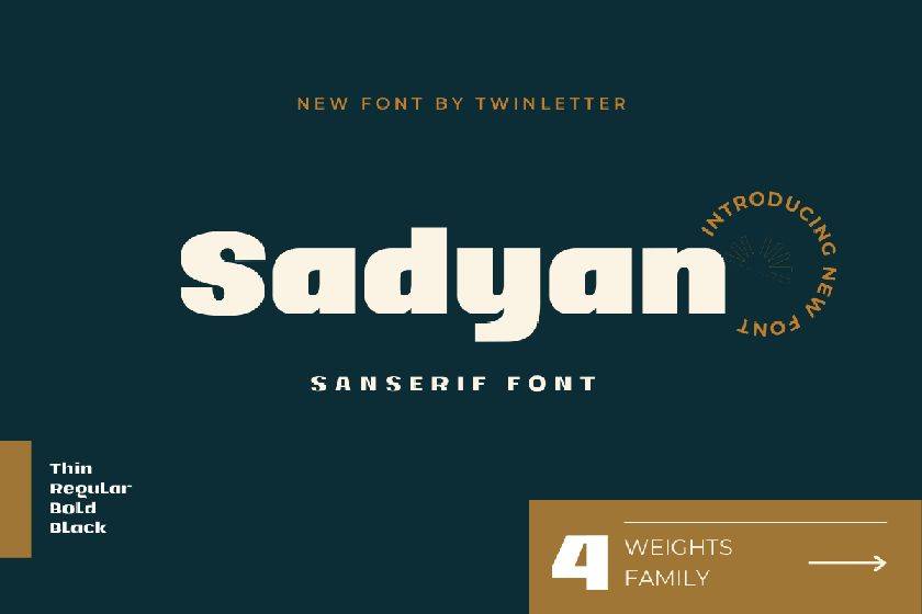 Sadyan Font sample