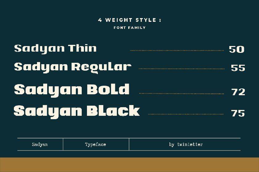 Sadyan Font sample