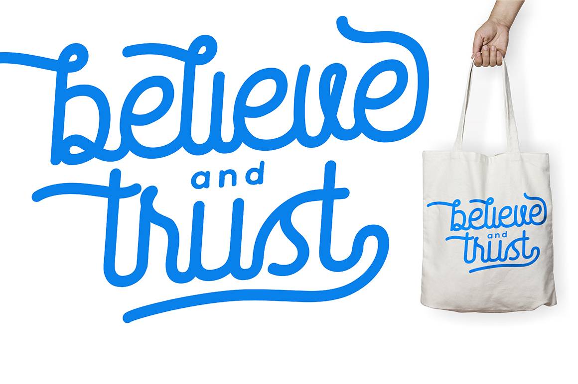 Saffa Script Font sample