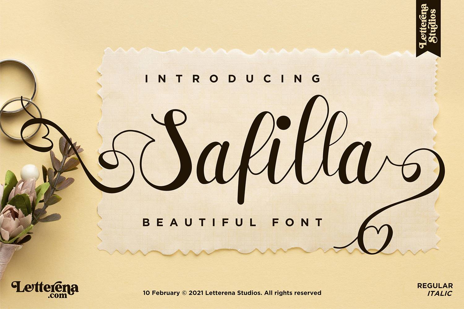 Safilla Font sample