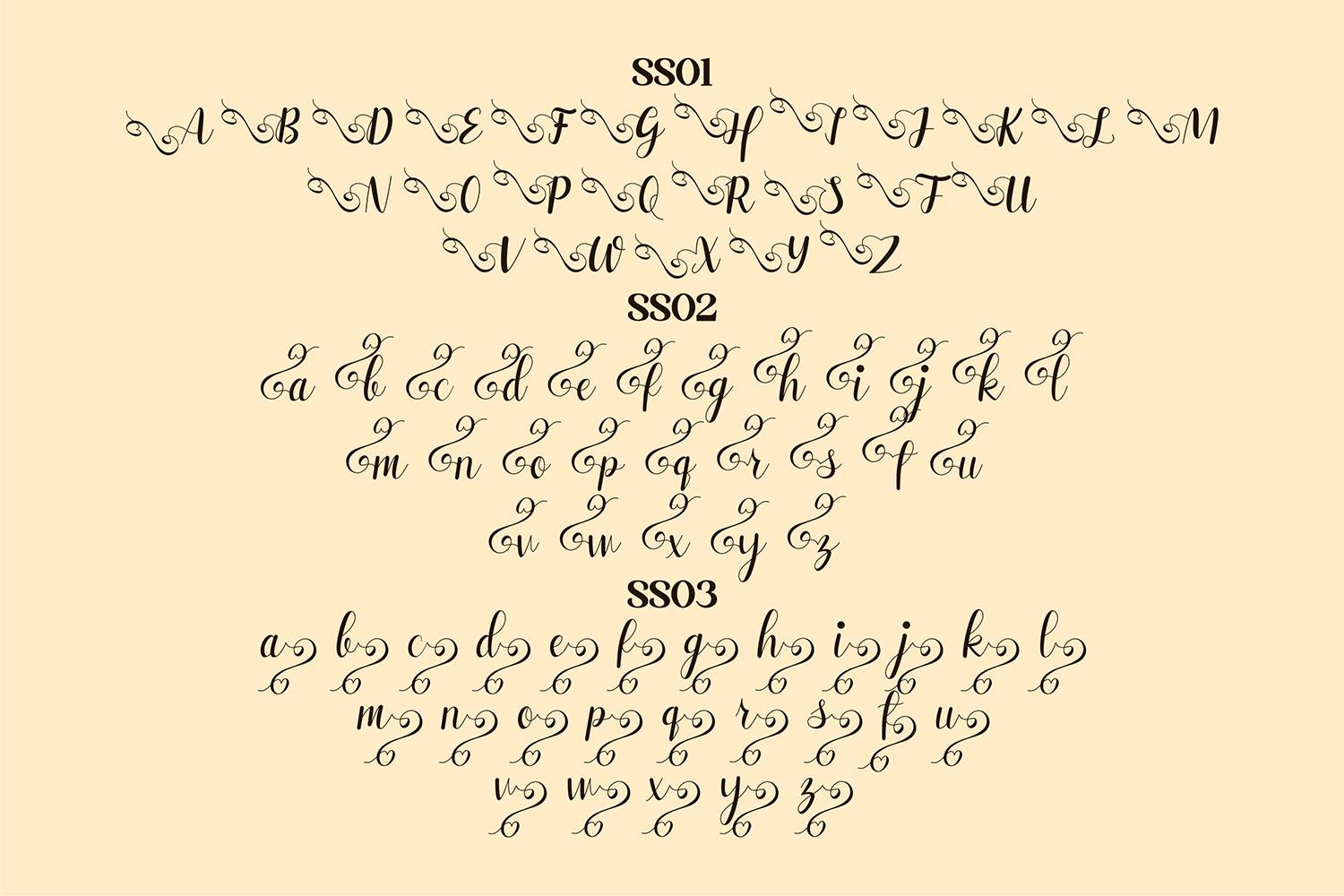 Safilla Font sample