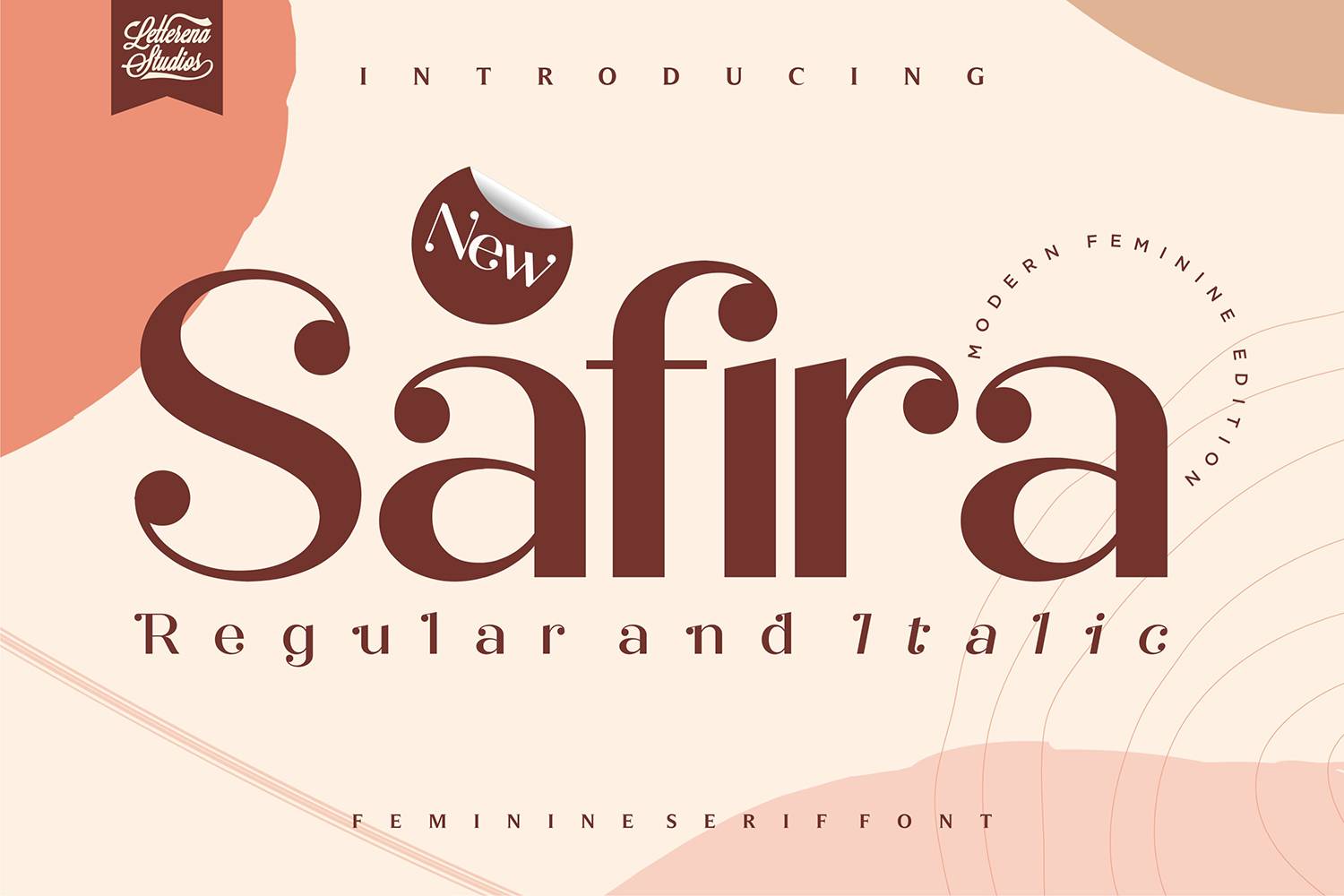 Safira Font sample