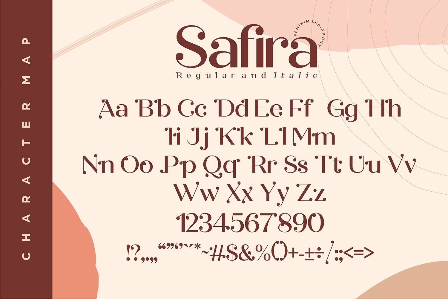 Safira Font sample