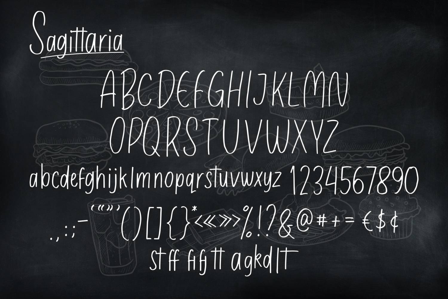 Sagittaria Font sample