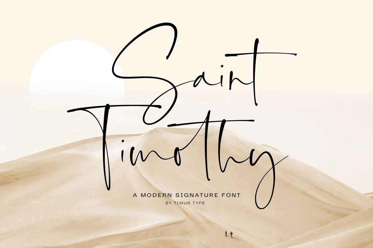 Saint Timothy Font sample