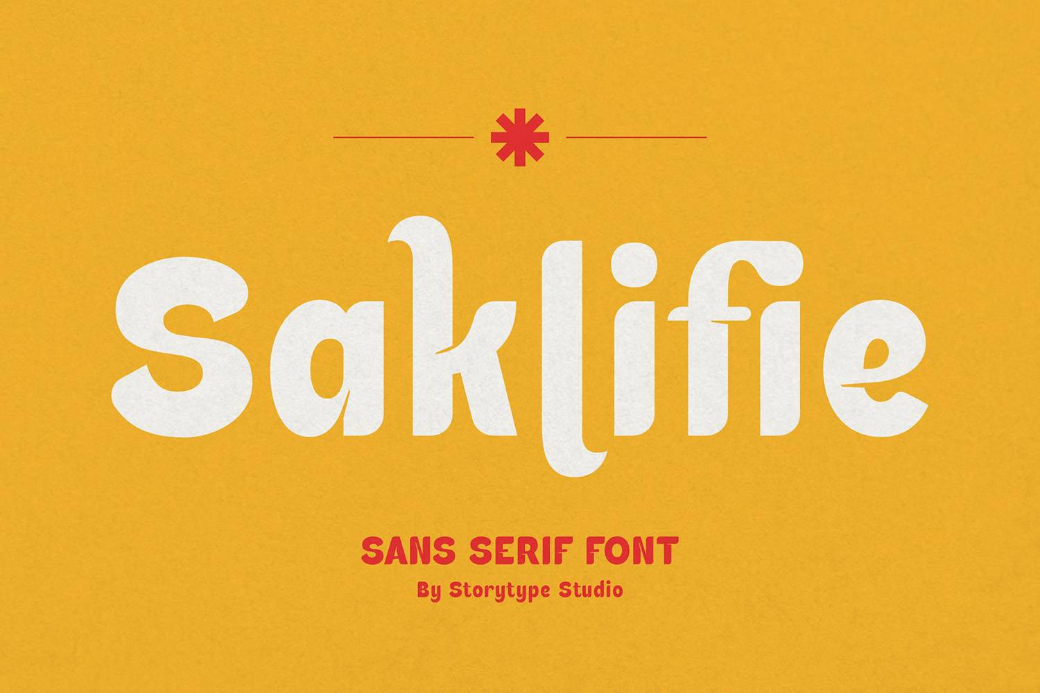 Saklifie Font sample