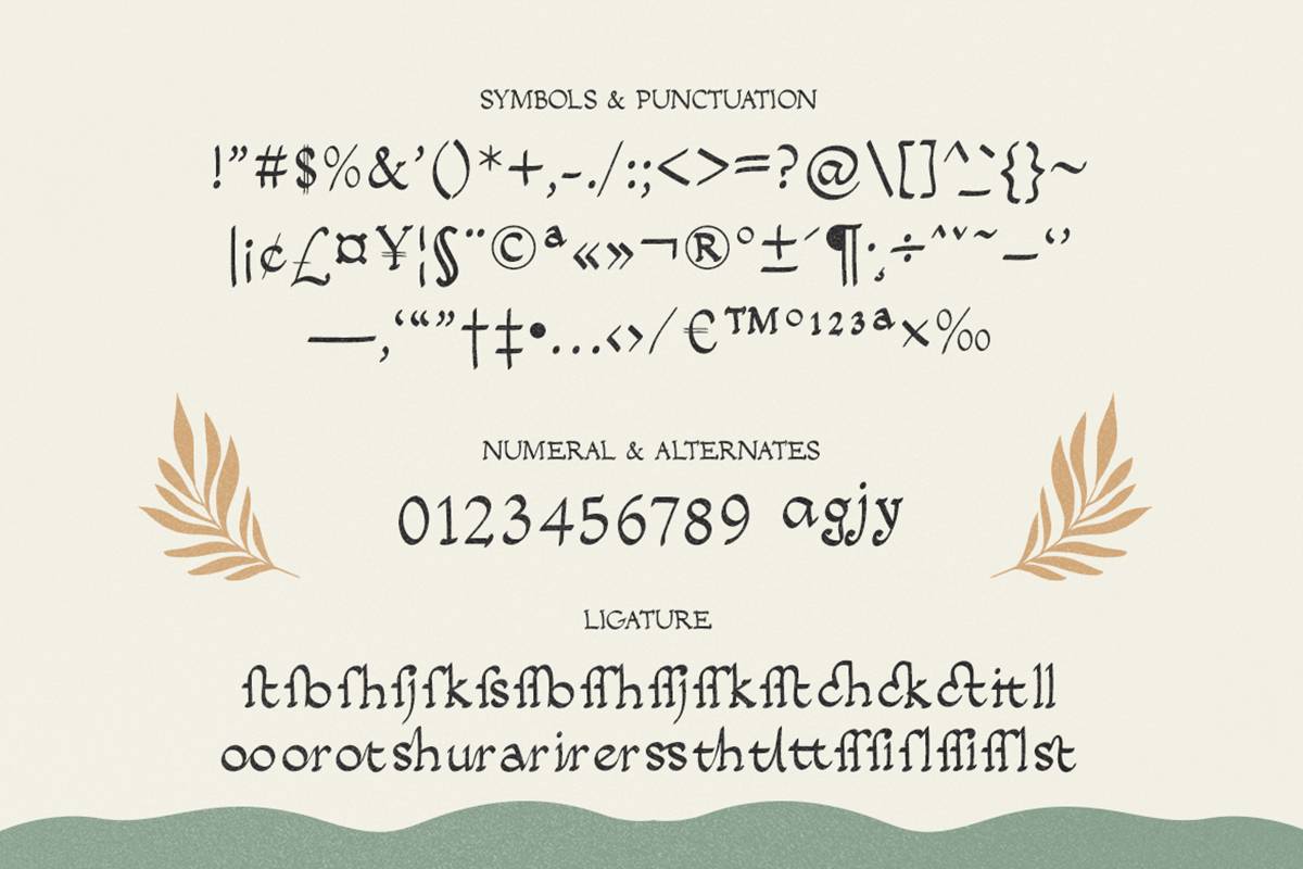Salacia Font sample