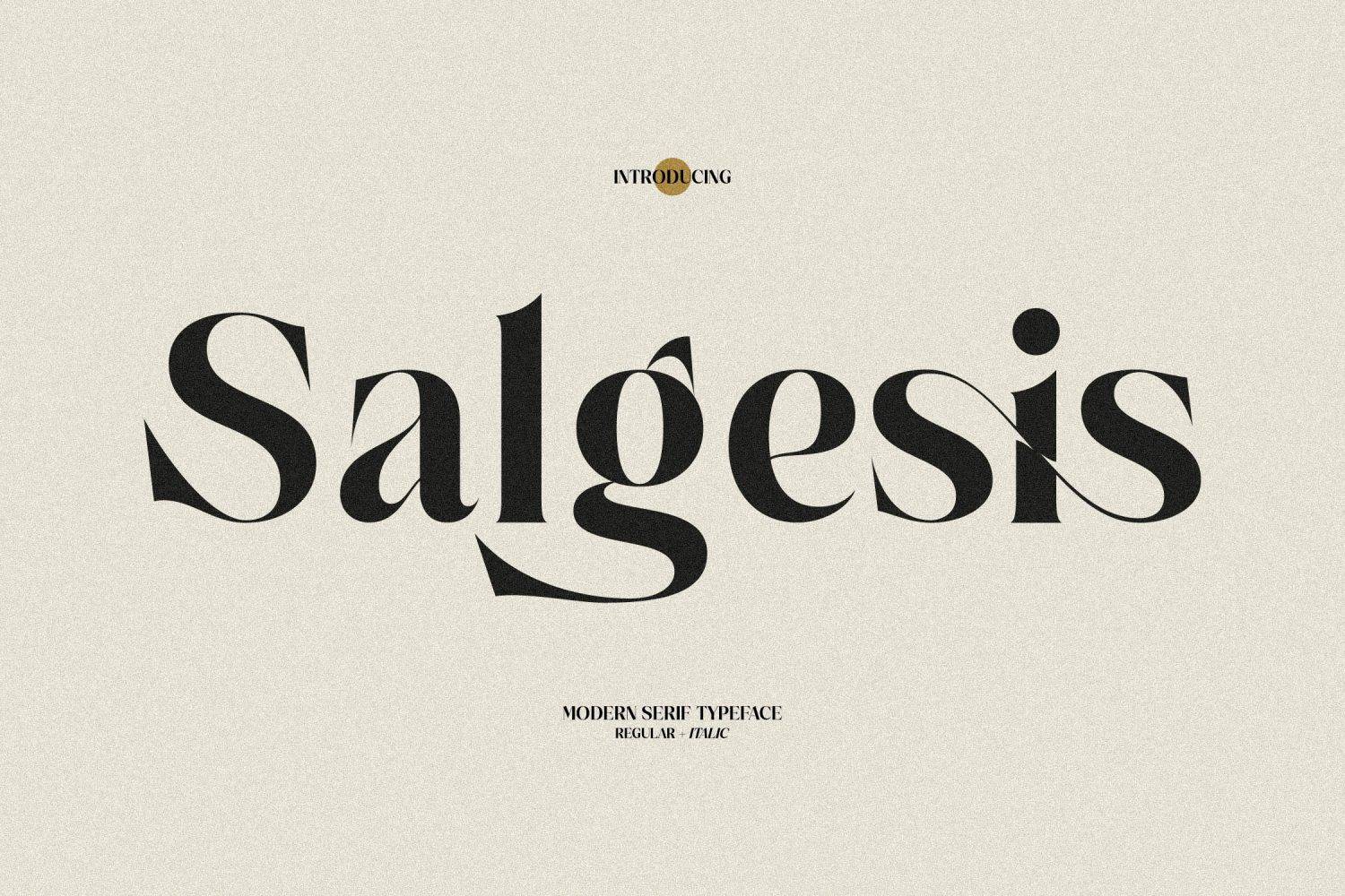 Salgesis Font sample