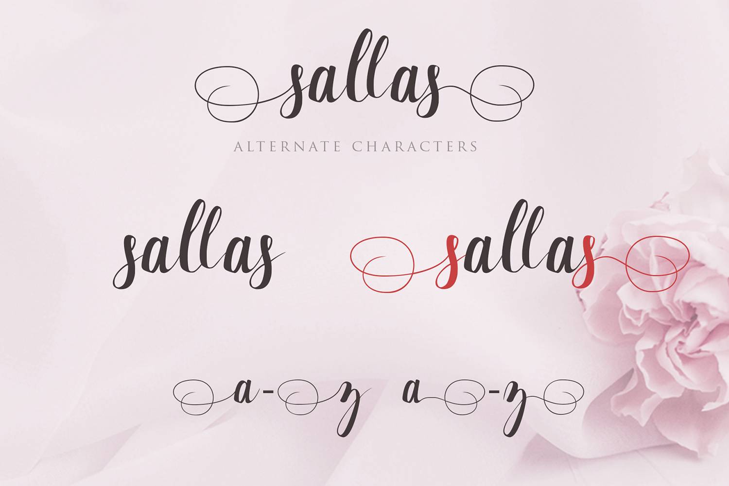 Sallas Font sample