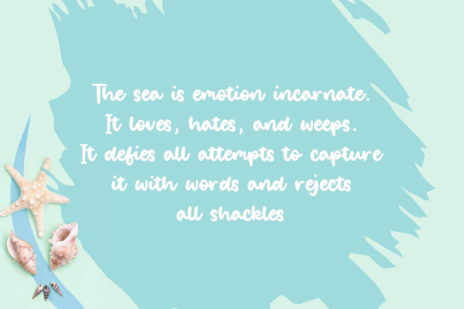 Salty Ocean Font sample