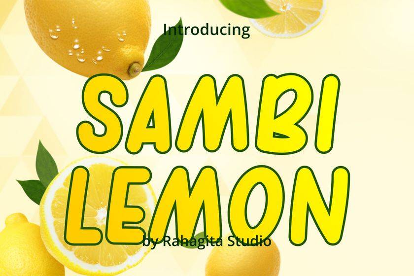 Sambi Lemon Font sample