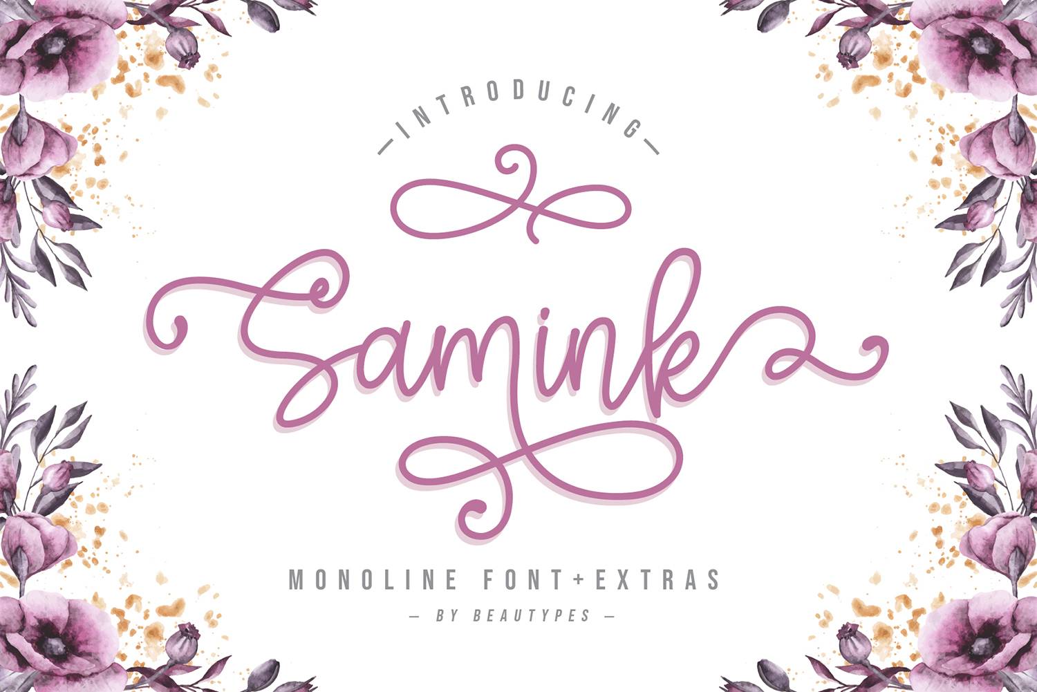 Samink Font sample