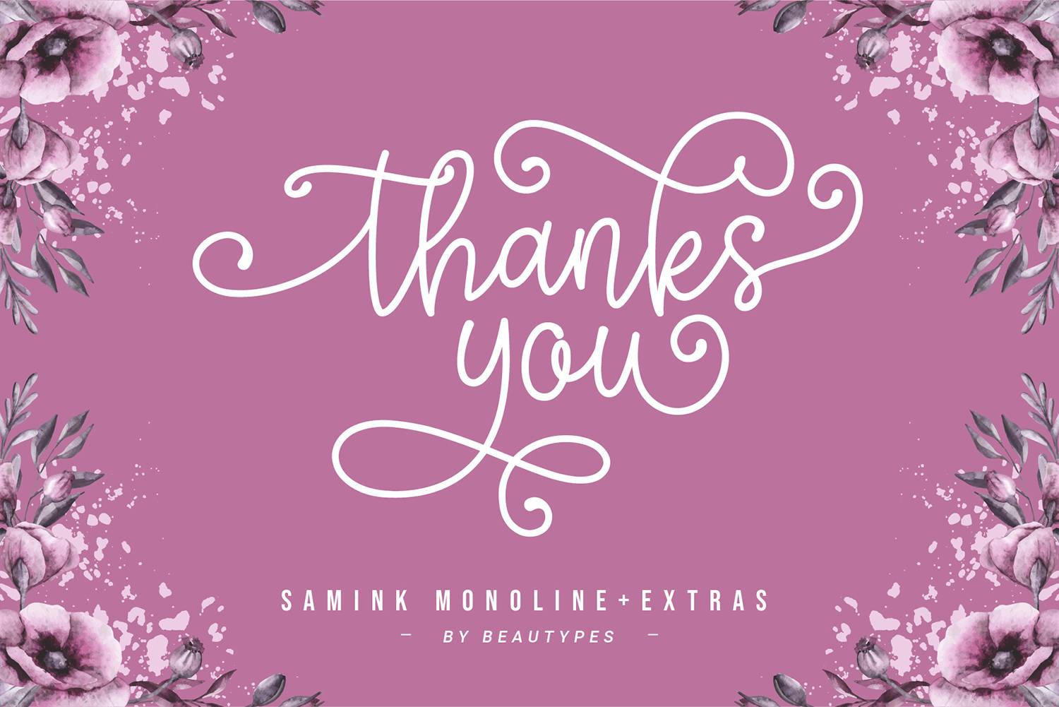 Samink Font sample