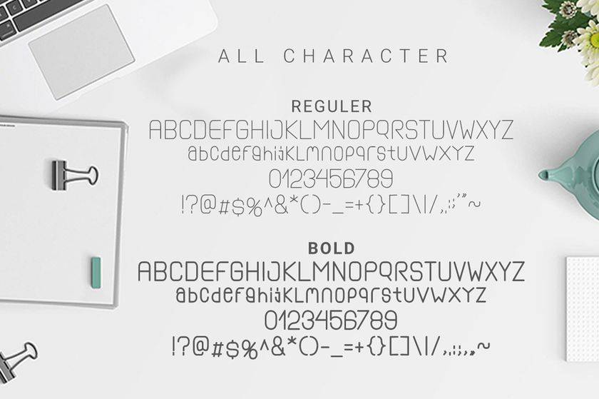 Saminten Font sample