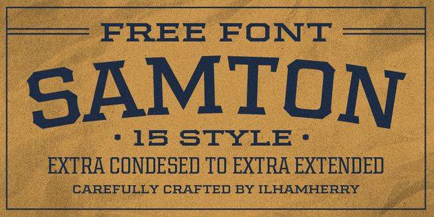 Samton Font Family sample