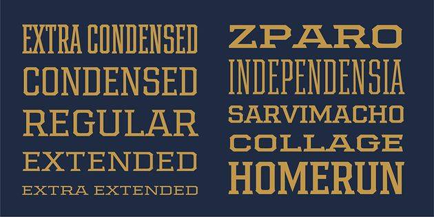 Samton Font Family sample