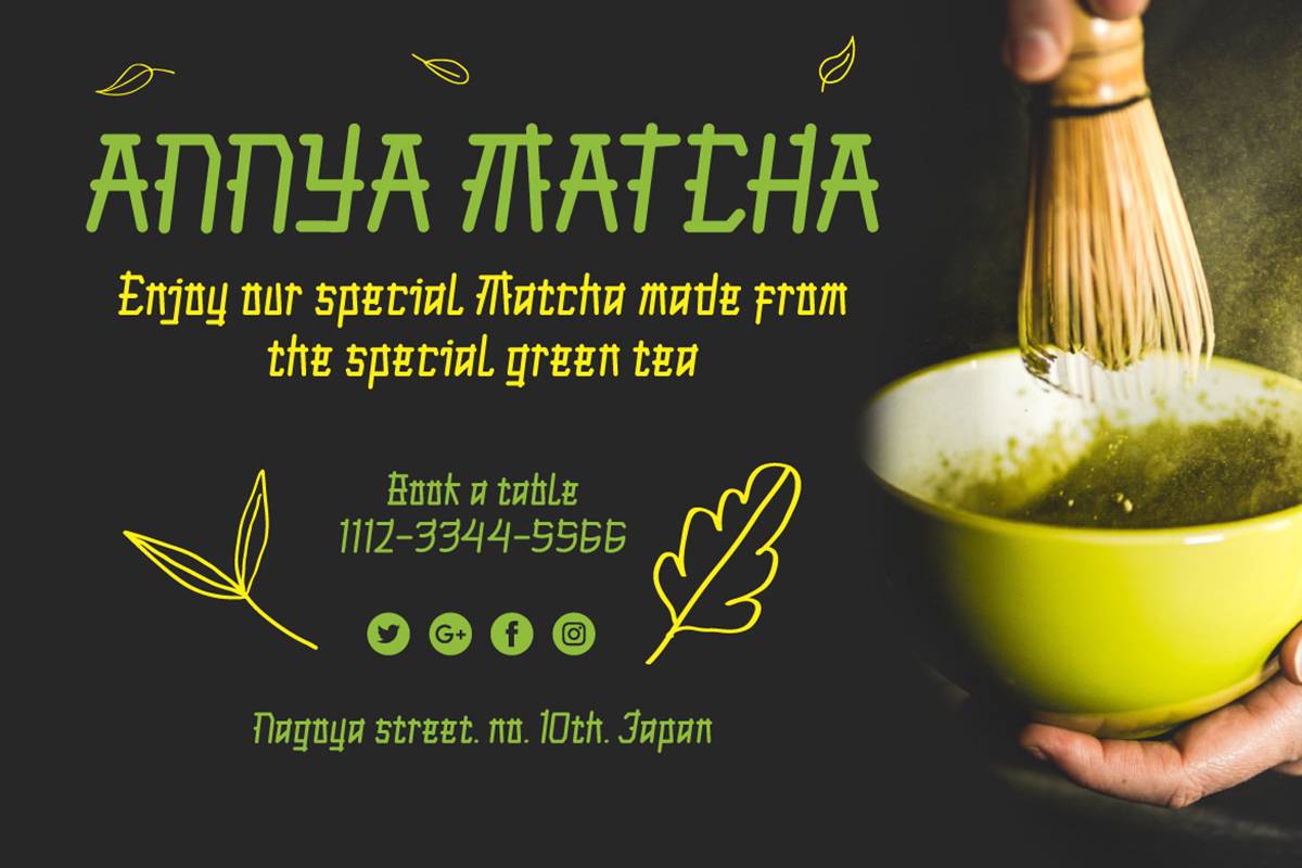 Samuri Font sample