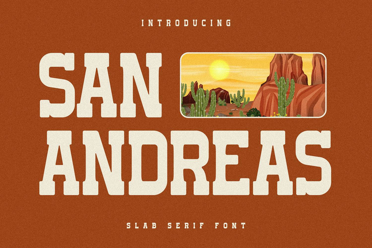 San Andreas Font sample
