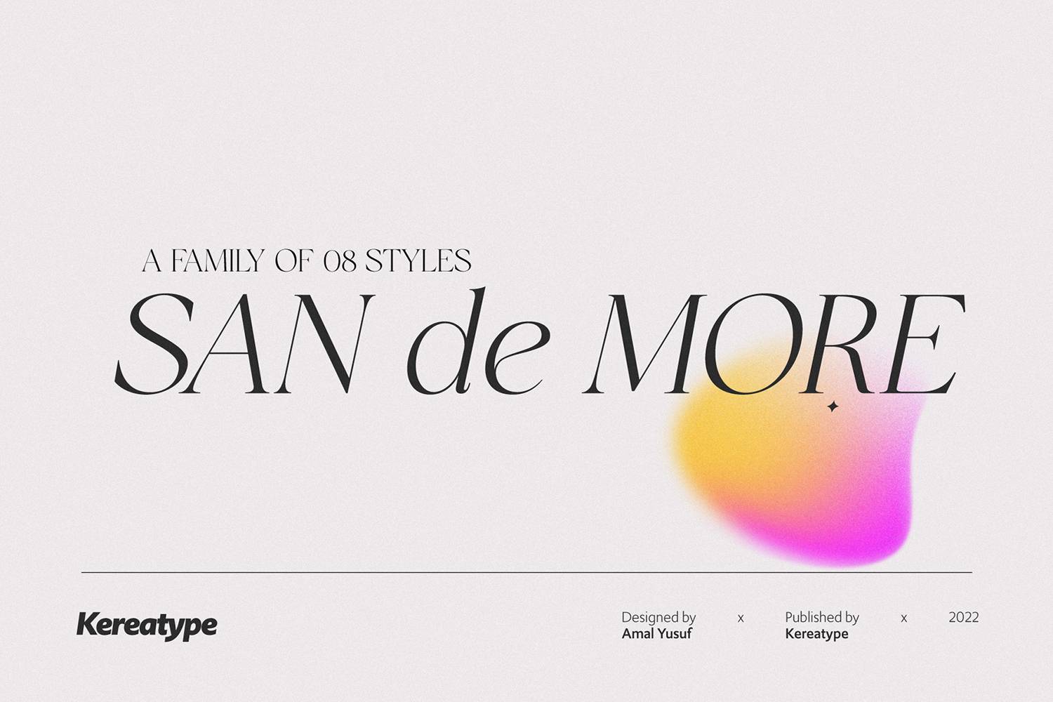 San de More Font sample