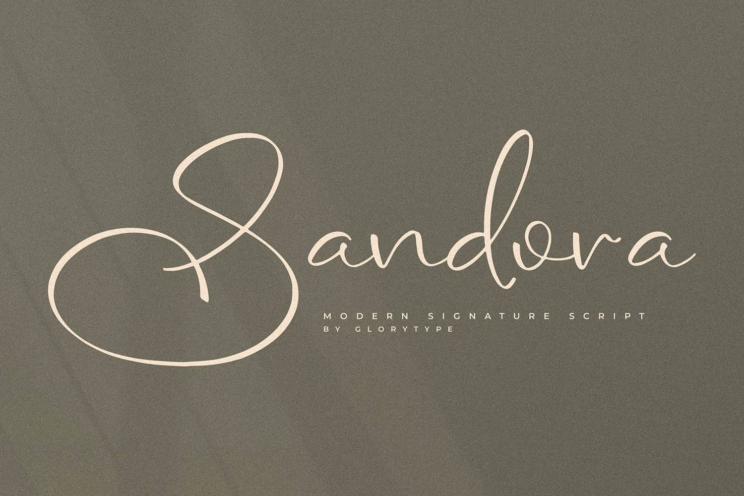 Sandora Font sample