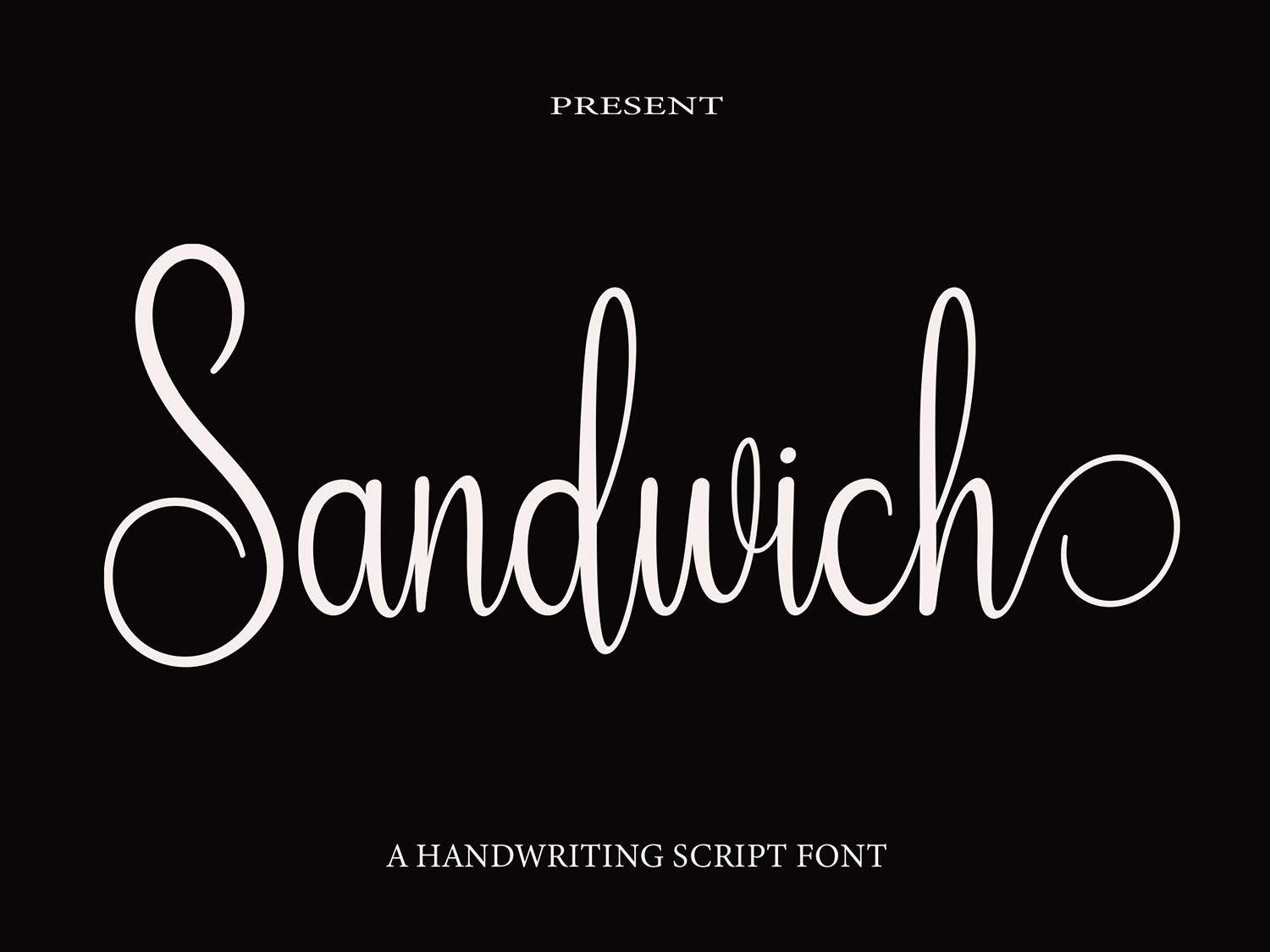 Sandwich Font sample