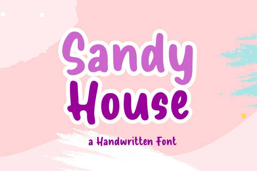 Sandy House Font sample