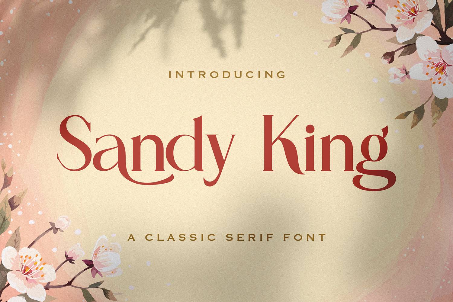 Sandy King Font sample