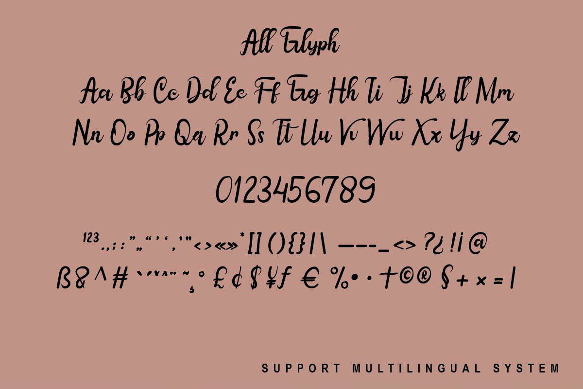Sanestu Font sample