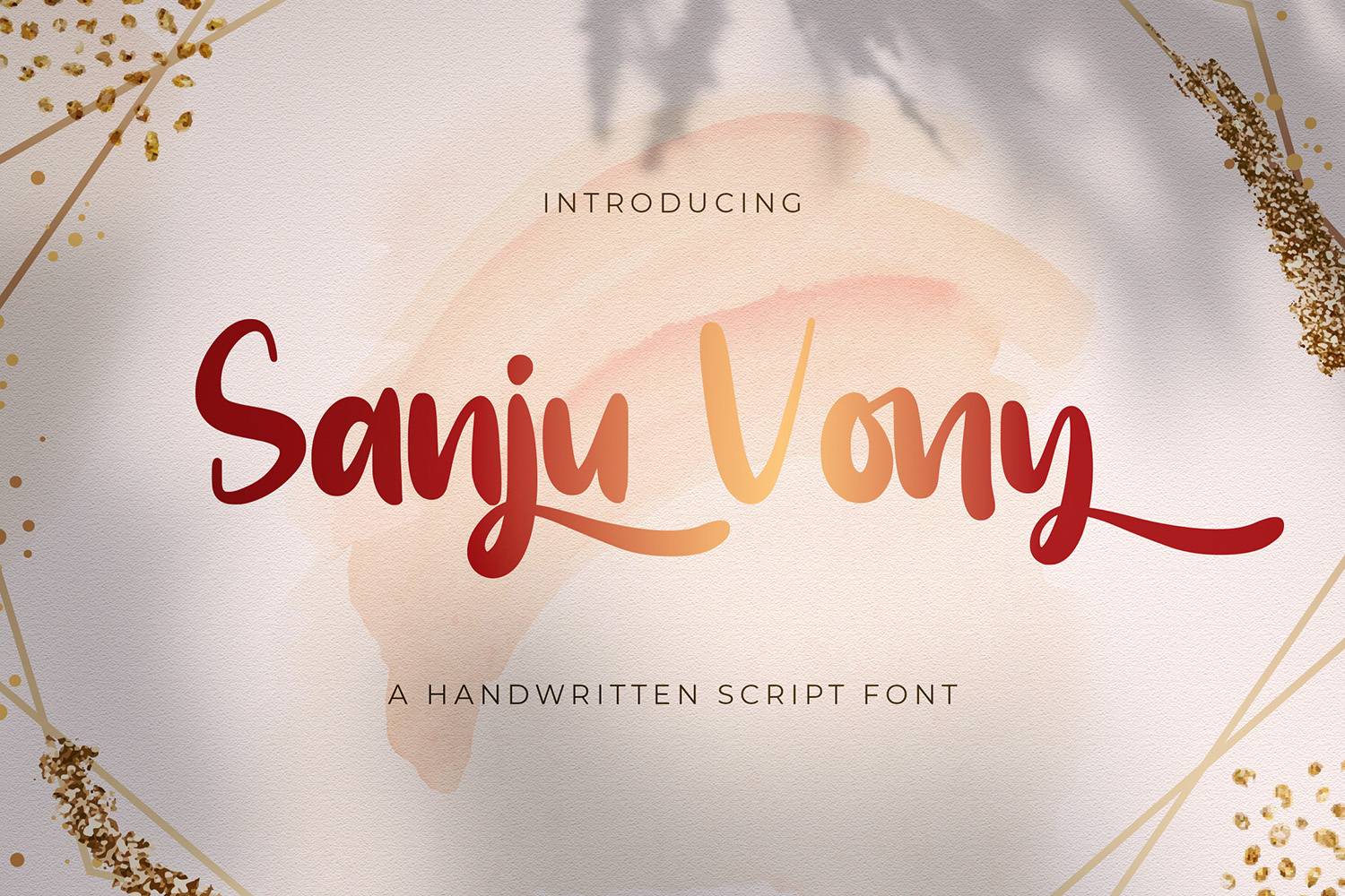 Sanju Vony Font sample
