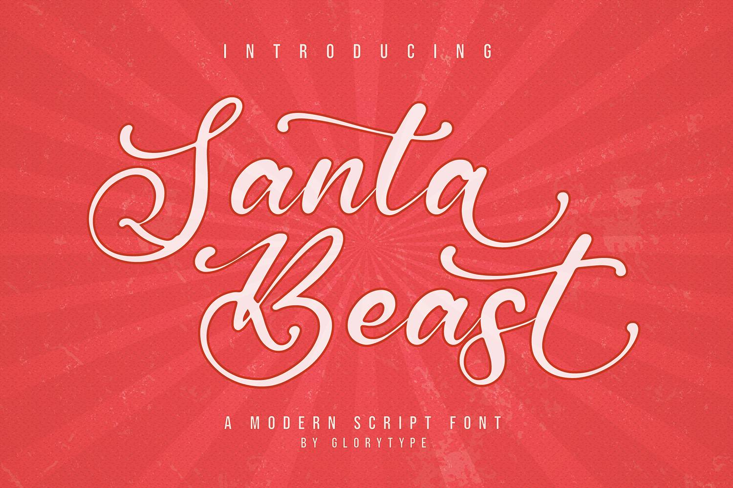 Santa Beast Font sample