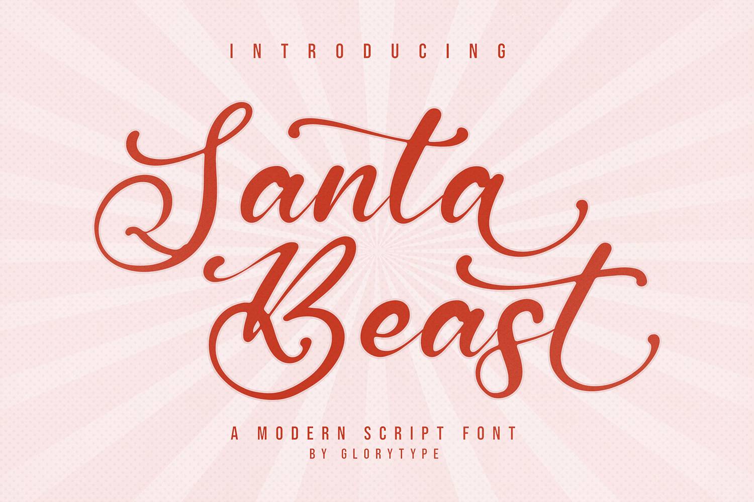 Santa Beast Font sample