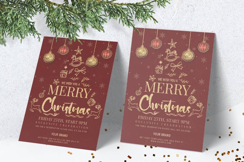Santa Deer Font sample