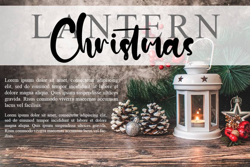 Santa Deer Font sample