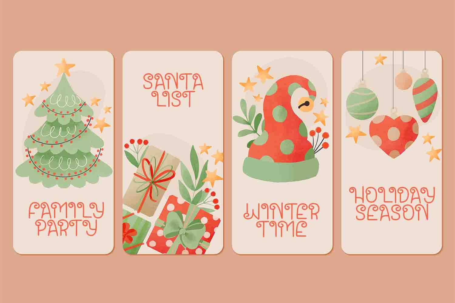 Santa House Font sample