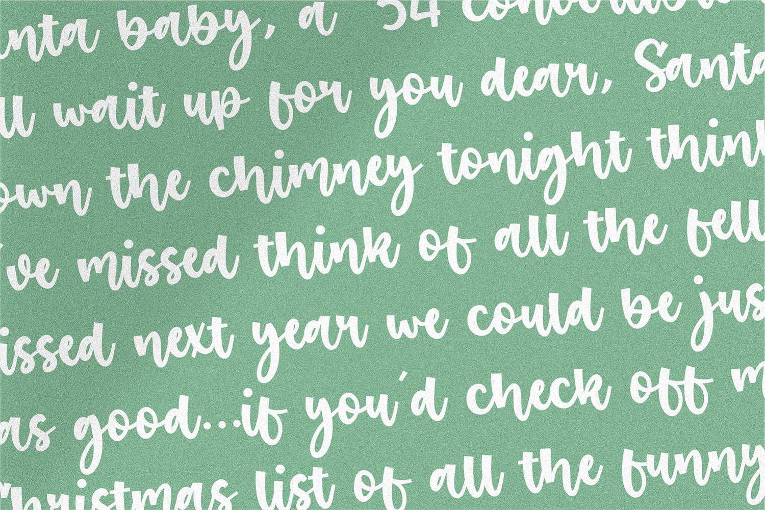 Santa Robin Font sample