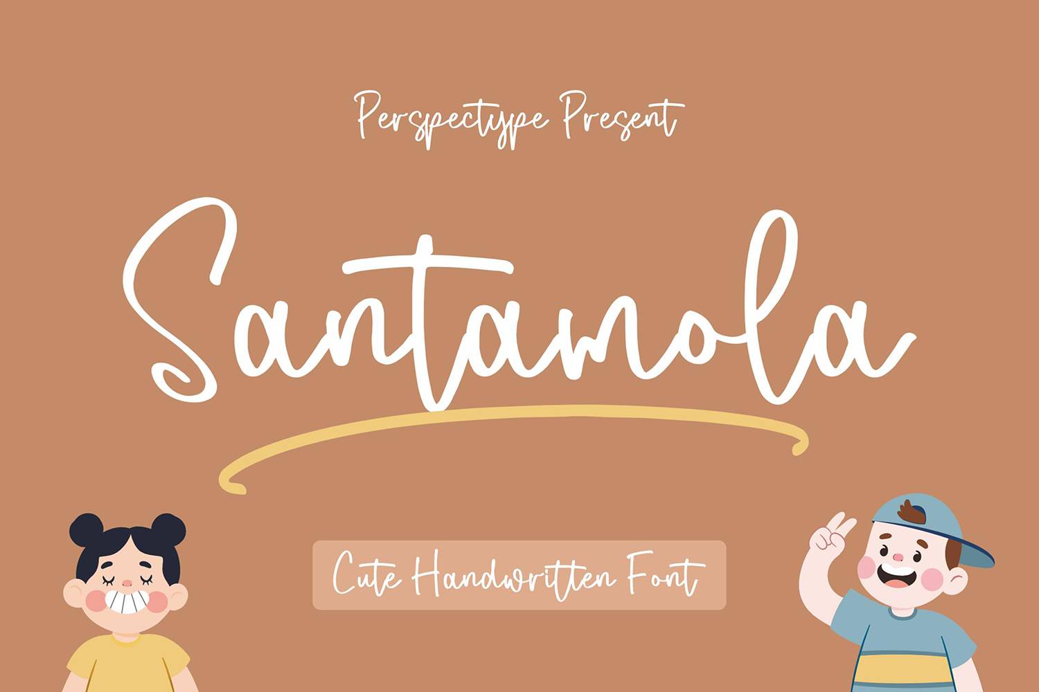 Santamola Font sample