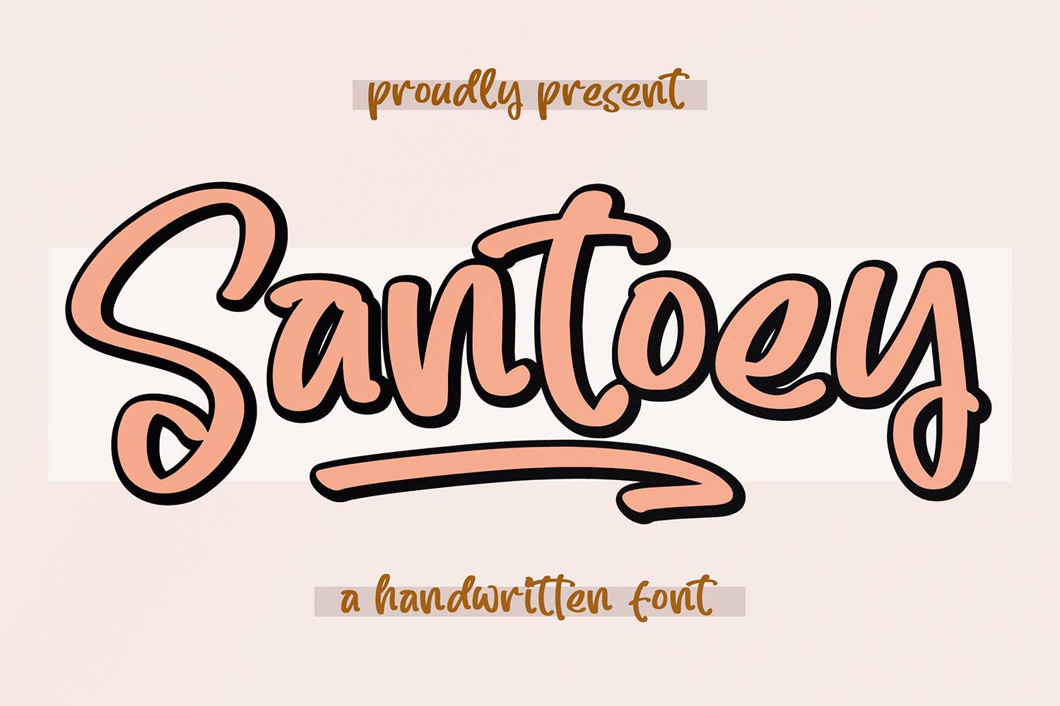 Santoey Font sample