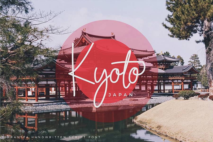 Sarantta Handwritten Script Font sample