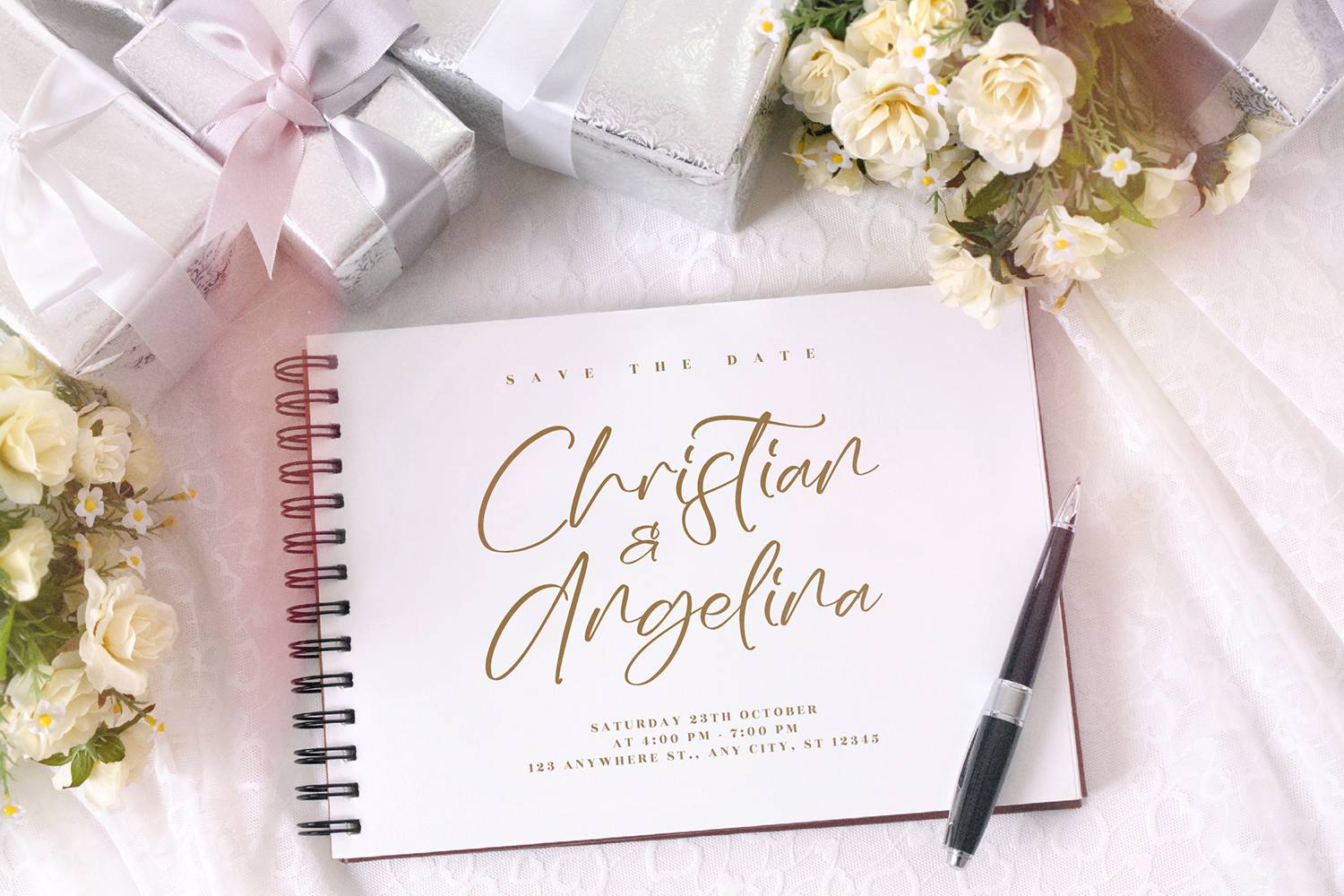 Sashmitha Whitmore Font sample