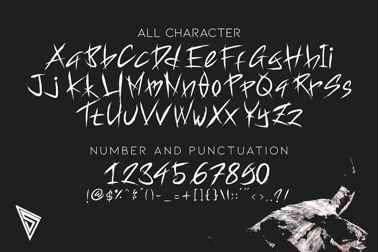 Satanic Demon Font sample