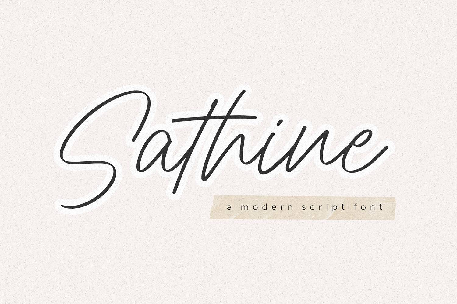 Sathine Font sample